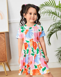 Floral Smock Dress