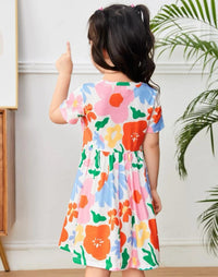 Floral Smock Dress