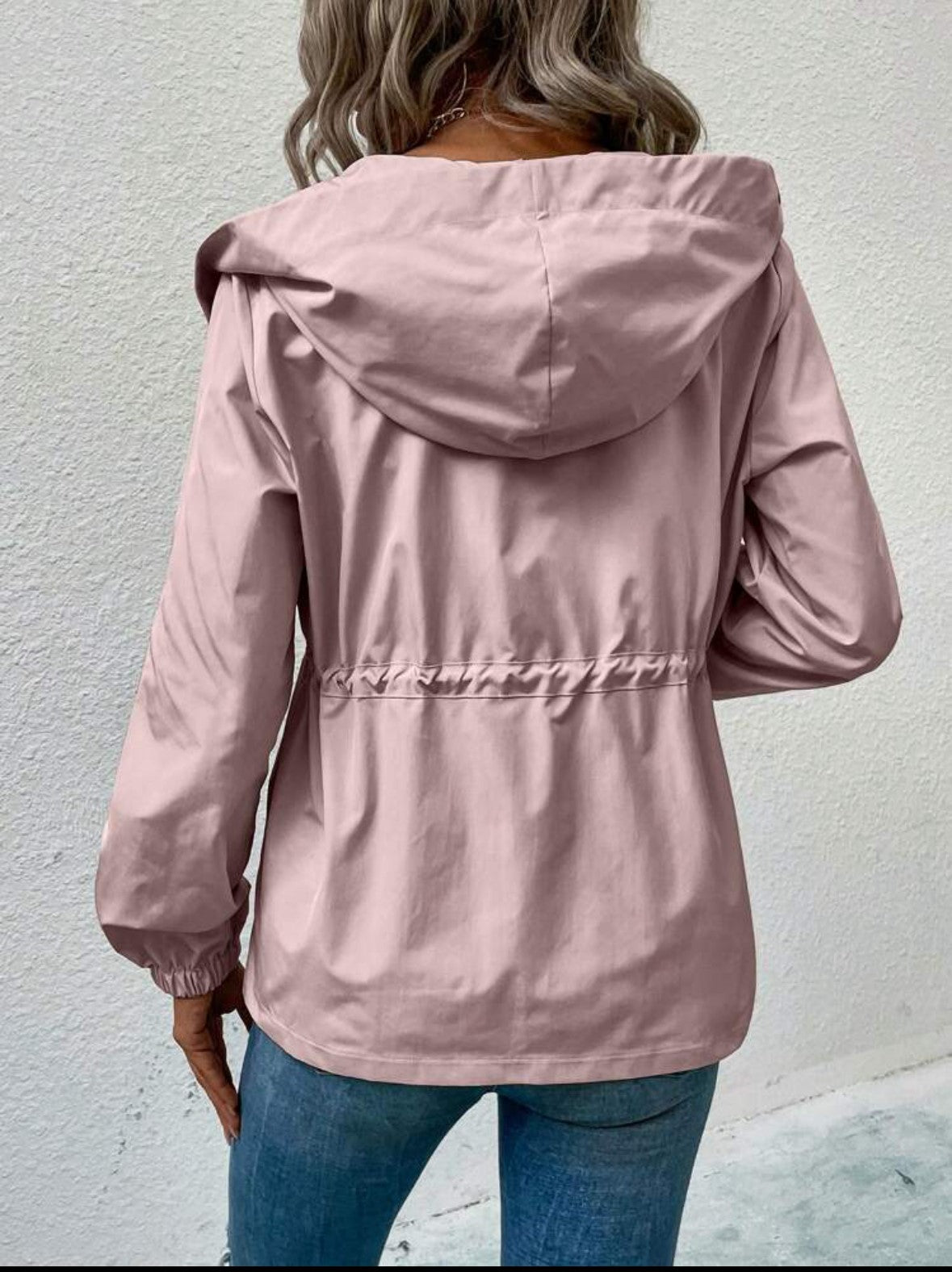 Raincoat with Drawstring Waist