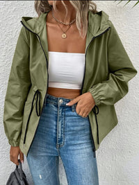 Raincoat with Drawstring Waist