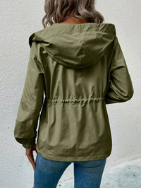 Raincoat with Drawstring Waist