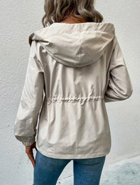 Raincoat with Drawstring Waist