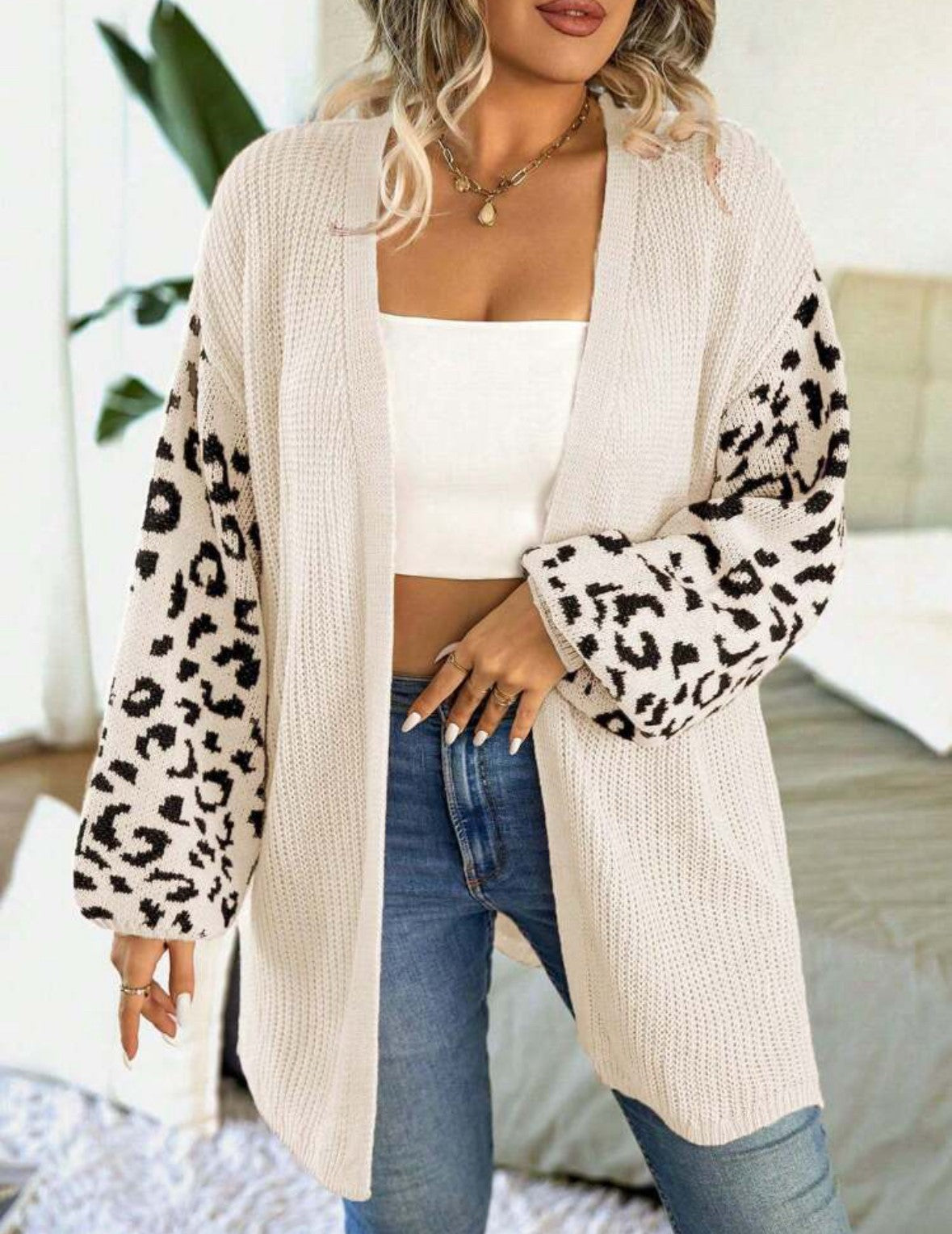 Leopard Print Cardigan