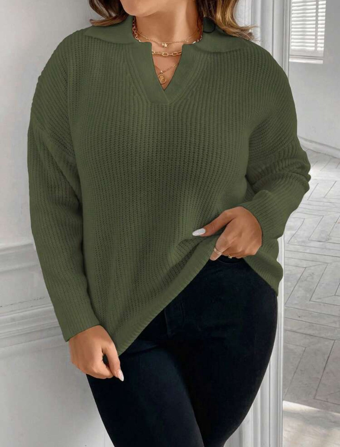 Ribbed Knit Sweater