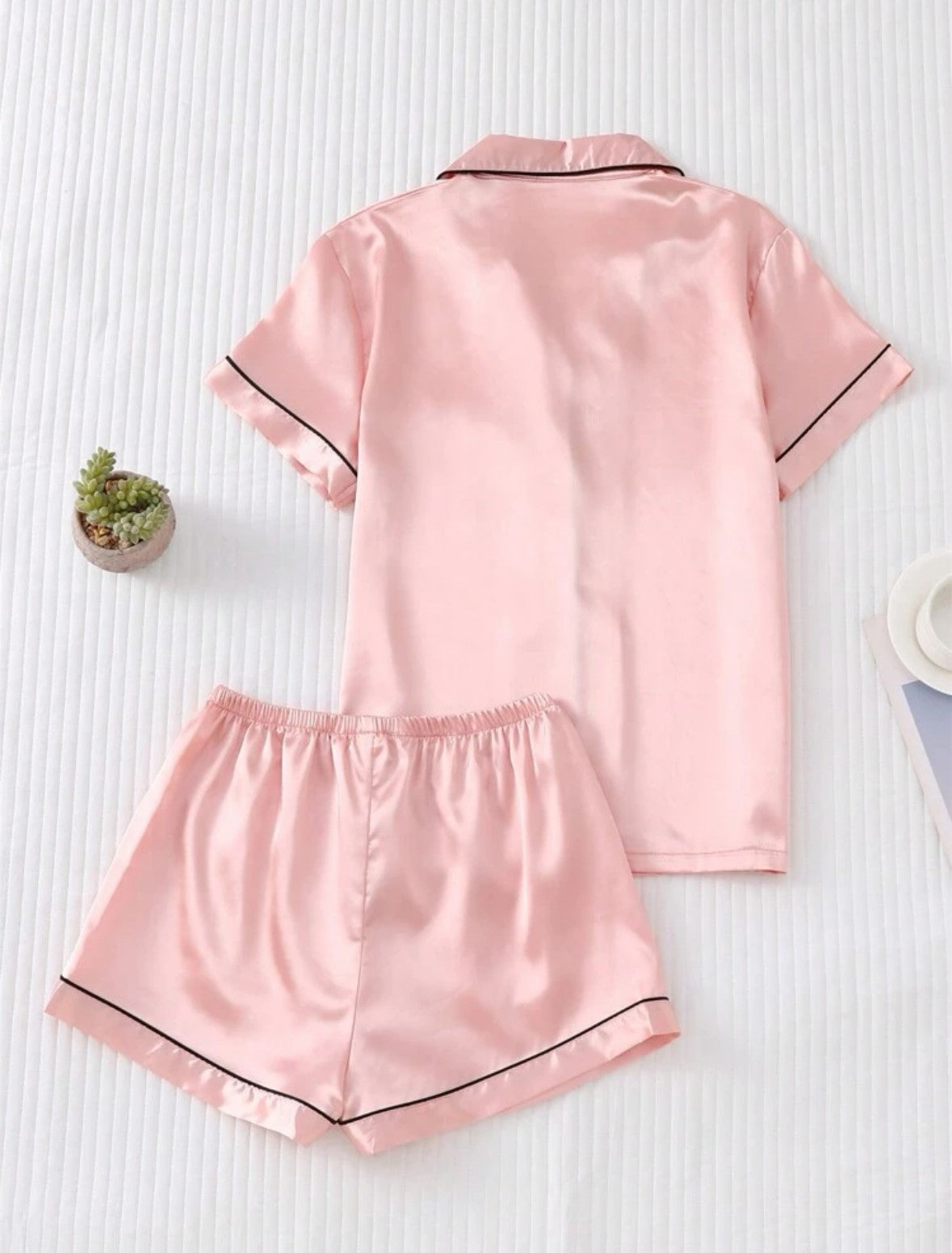 Pink Satin Set