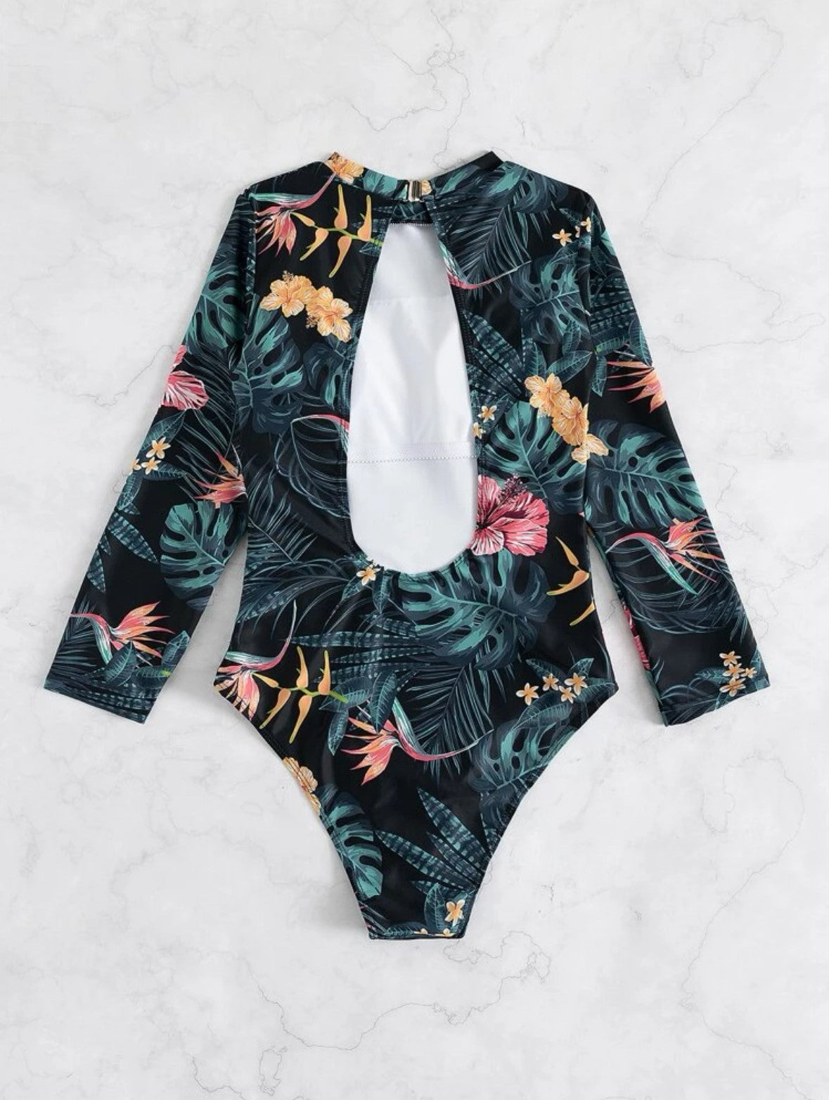 Tropical One-Piece Swimsuit