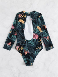 Tropical One-Piece Swimsuit