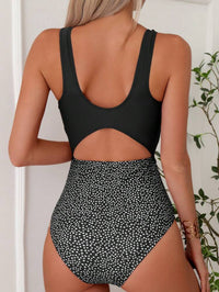 Black Dalmatian One-Piece Swimsuit