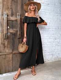 Off Shoulder Ruffle Dress