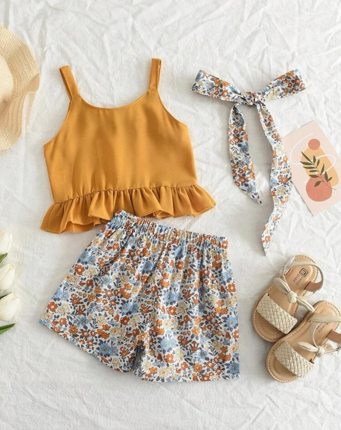 Ruffle Cami Top and Shorts