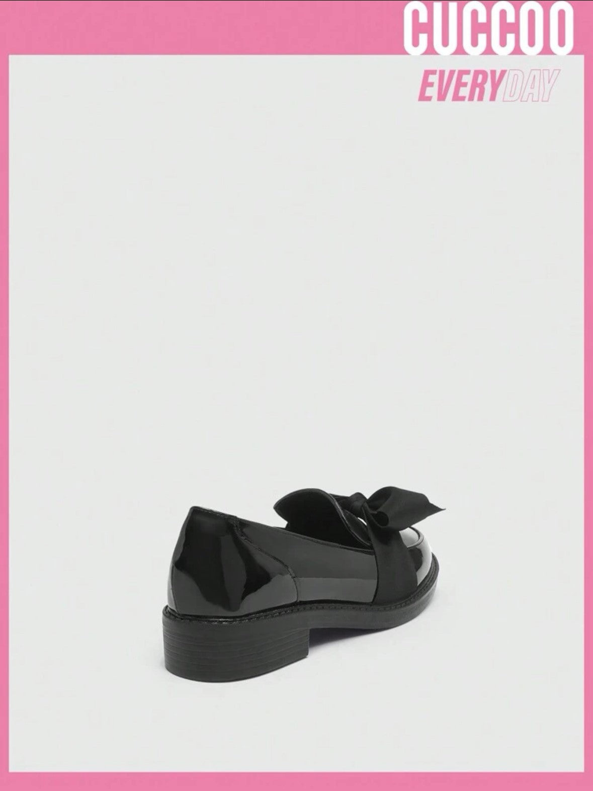 Black Loafers with Bow