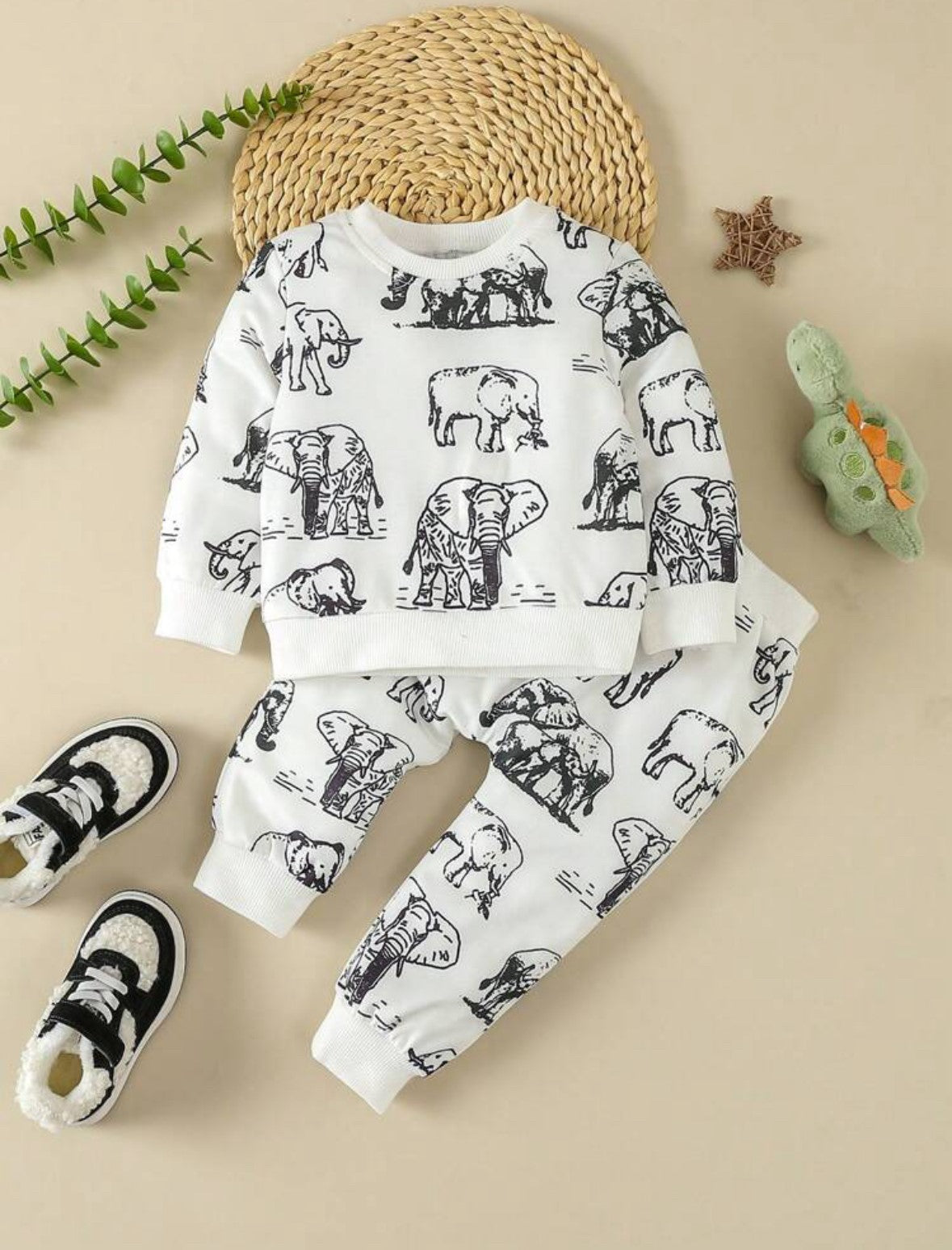 Elephant Sweatshirt and Sweatpants