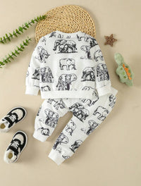 Elephant Sweatshirt and Sweatpants