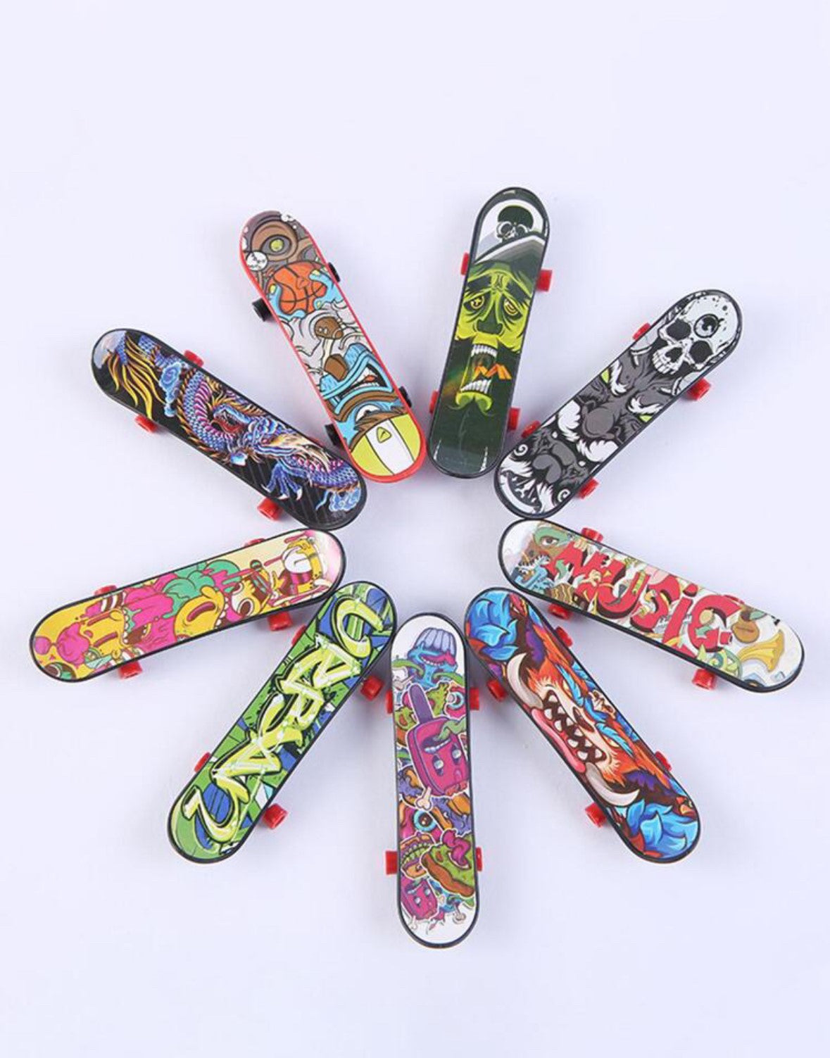 8pcs Finger Skateboard