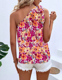 Floral One Shoulder Blouse