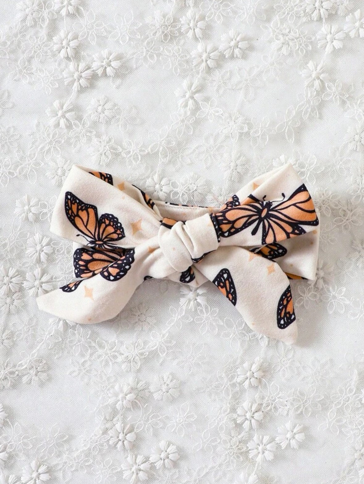 Baby Butterfly Print Bodysuit and Headband