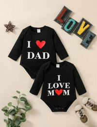 I Love Mom and Dad Onesie