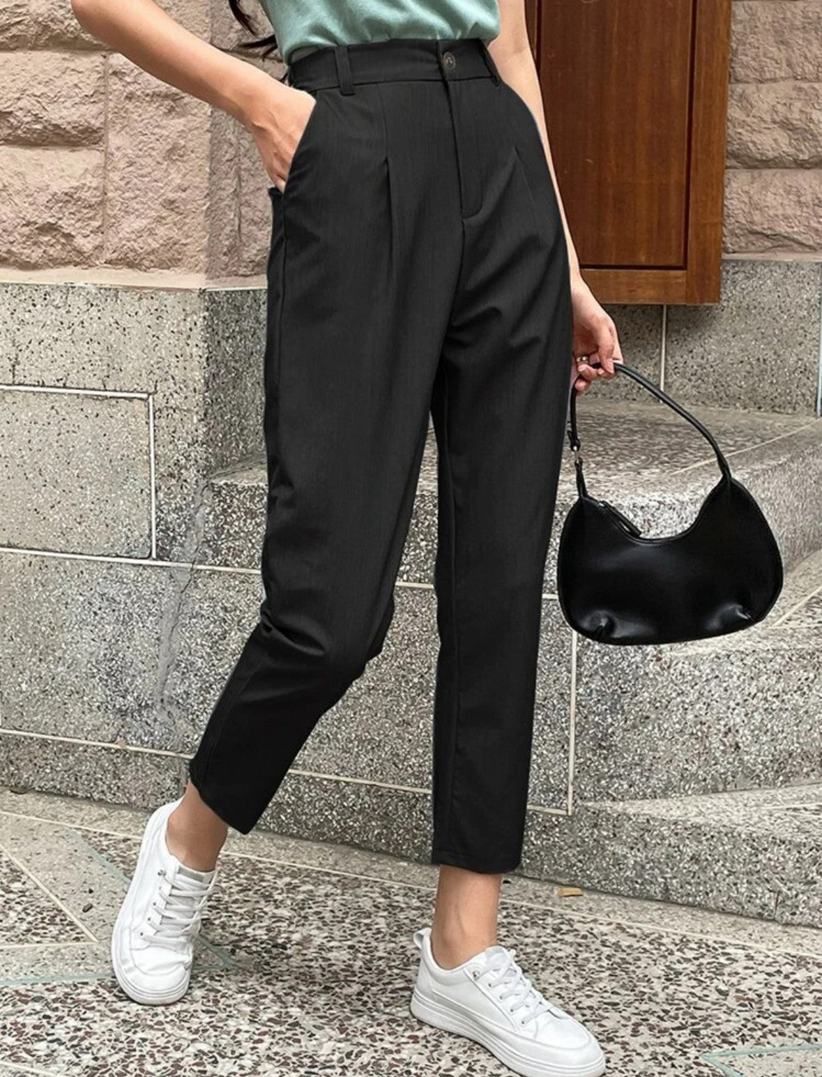 High Waisted Tailored Pants