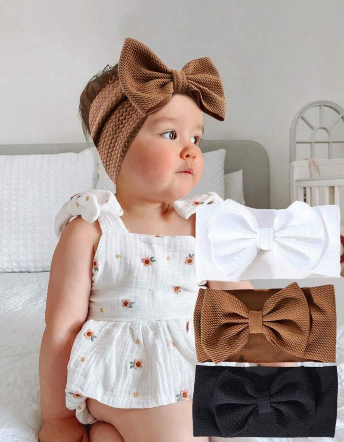 3 pcs Oversized Headband with Bow