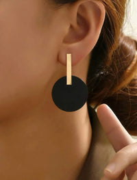 Black Drop Earrings