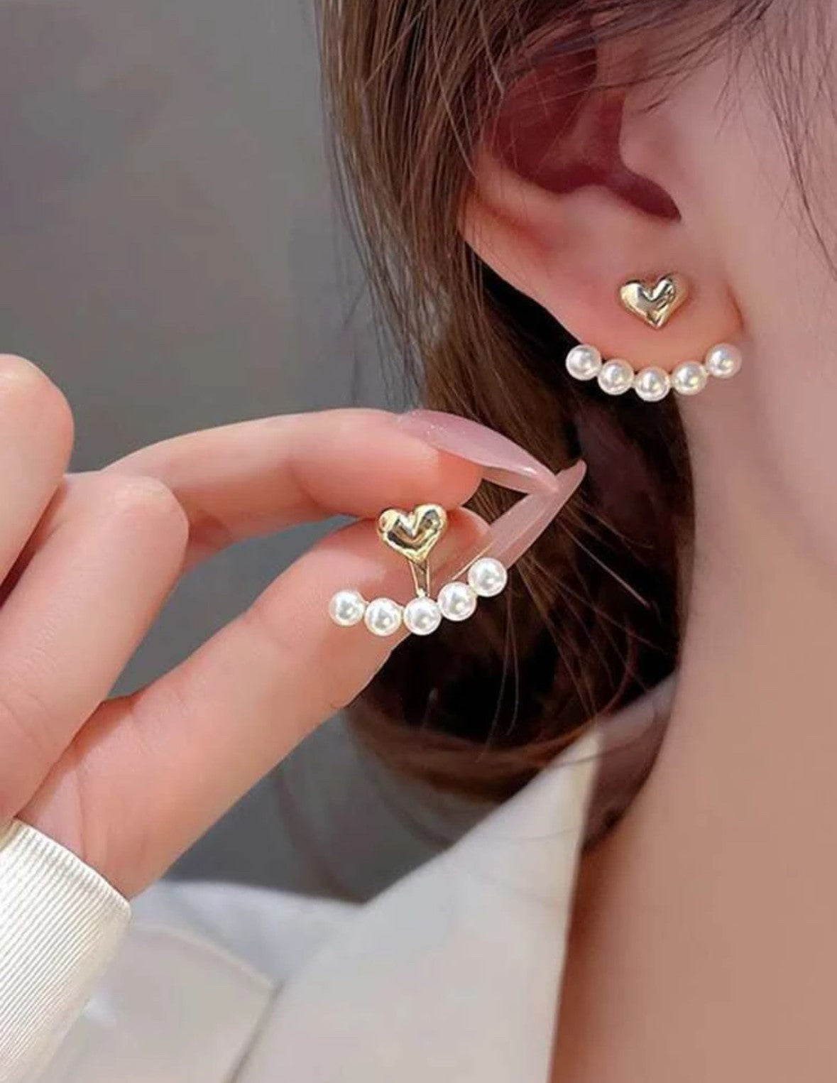 Faux Pearl Earrings