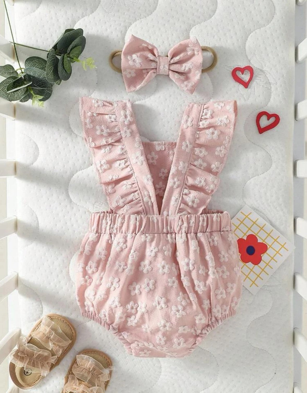 Floral Overall and Headband