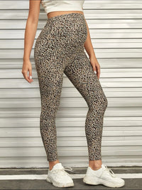 Adjustable Leopard Print Leggings