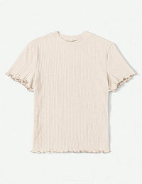 Rib-knit Tee