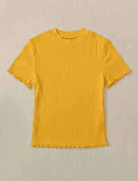 Rib-knit Tee