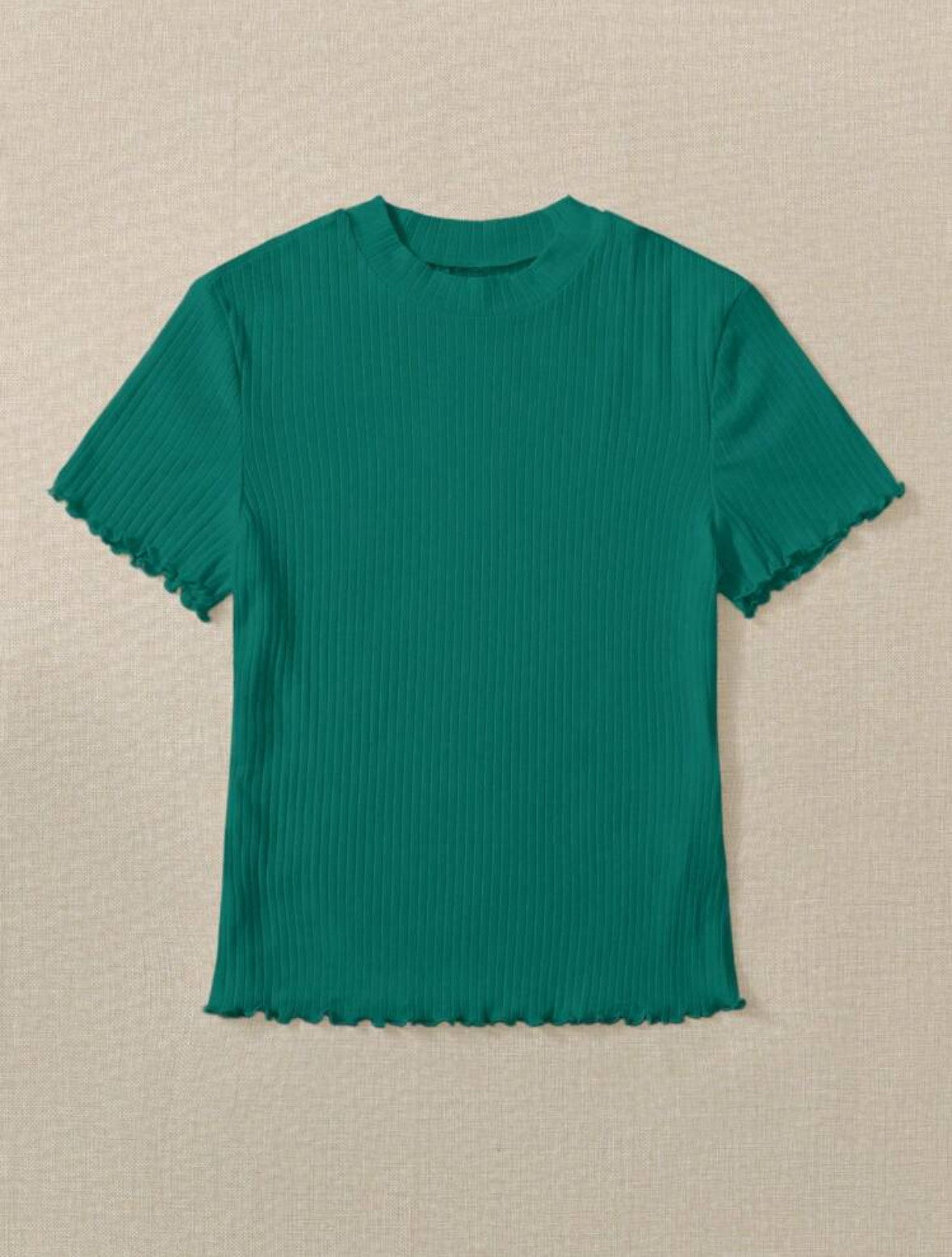 Rib-knit Tee