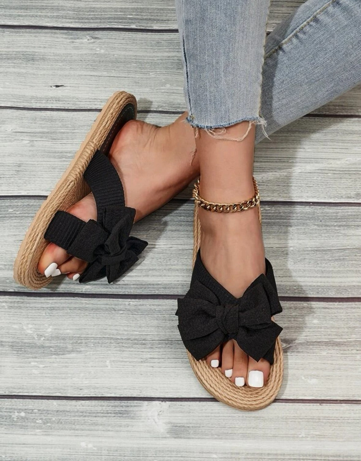 Espadrille Sandal with Bow